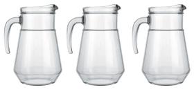 Jogo 3 Jarra De Vidro Jarra Bar Suco Agua Refri Nadir 1,5 L
