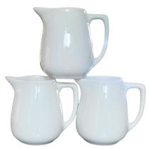 Jogo 3 Jarras 200ml Master Cheff p/ molhos, caldas, temperos - Kit Porcelana Branca