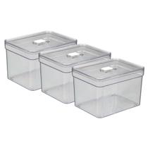 Jogo 3 Organizador Geladeira Acrilico Multiusos 3,8 L Frutas Jogo 3 Organizador Geladeira Acrilico Multiusos 3,8 L Frutas