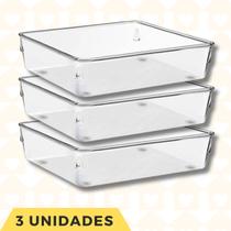 Jogo 3 Organizadores Acessorios Modular 4 Multiuso Maquiagem Jogo 3 Organizadores Acessorios Modular 4 Multiuso Maquiagem