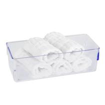 Jogo 3 Organizadores Modular Transparentes Guardar Alimentos