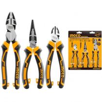 Jogo 3 peças alicates alta performance ingco