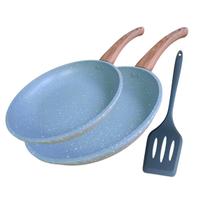 Jogo 3 Peças Frigideiras Antiaderente Cerâmica Indução Gás Espátula Silicone Jogo 3 Peças Frigideiras Antiaderente Cerâmica Indução Gás Espátula Silicone