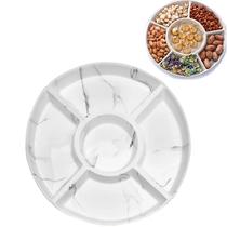 Jogo 3 Petisqueiras Prato 5 Divisória Melamina 23cm Decorada Jogo 3 Petisqueiras Prato 5 Divisória Melamina 23cm Decorada