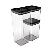 Jogo 3 Potes Herméticos 5 Litros Organizador Tampa com Trava Jogo 3 Potes Herméticos 5 Litros Organizador Tampa com Trava