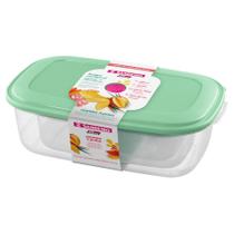 Jogo 3 Potes Herméticos Organizador Multiuso Transparente Jogo 3 Potes Herméticos Organizador Multiuso Transparente