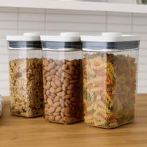 Jogo 3 Potes Herméticos Oxo Pop 2.0 Retangular 1,1L Vedação Perfeita Jogo 3 Potes Herméticos Oxo Pop 2.0 Retangular 1,1L Vedação Perfeita