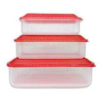 Jogo 3 Potes Multiuso Para Congelador E Microondas Usual