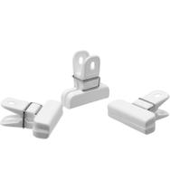 Jogo 3 Pregadores Para Vedar Saquinhos Ghidini Branco