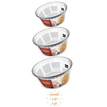 Jogo 3 Soufle ( 2,4L - 1,4L - 700ml) Marinex Vidro Temp