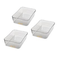 Jogo 3 Suportes Geladeira Gaveta Armário Organizador 30x20cm Jogo 3 Suportes Geladeira Gaveta Armário Organizador 30x20cm