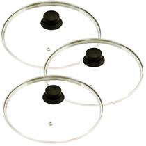 Jogo 3 Tampas de Vidro Avulsa Para Panelas 16, 26 e 28cm