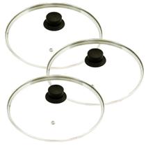 Jogo 3 Tampas de Vidro Temperado 20,22,24 cm