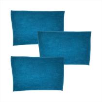 Jogo 3 Tapetes Antiderrapante Macio Seca Rápido Banheiro Microfibra Poliéster Borracha