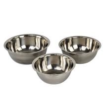 Jogo 3 Tigelas de Inox Multiuso Laradore - 18cm, 20cm e 22cm