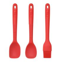 Jogo 3 Utensílios de Cozinha Pincel Espátula Betty Crocker Jogo 3 Utensílios de Cozinha Pincel Espátula Betty Crocker