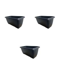 Jogo 3 Vasos Jardineira Cachepô Floreira - 6L Jogo 3 Vasos Jardineira Cachepô Floreira - 6L