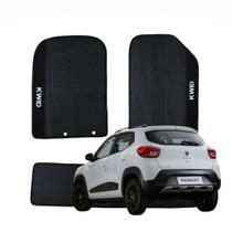 Jogo 3P Tapete Personalizado Bordado Kwid 2017 A 2023 - V8816