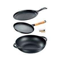 Jogo 3pç Frigideira Tapioca Oval E Parmegiana Panela Mineira