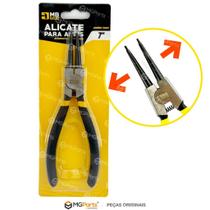 Jogo 4 Alicate para Anéis Profissional Trava Extrator Interno e Externo Bico Curvo e Reto