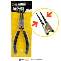 Jogo 4 Alicate para Anéis Profissional Trava Extrator Interno e Externo Bico Curvo e Reto