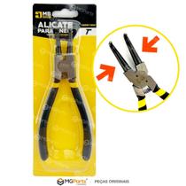 Jogo 4 Alicate para Anéis Profissional Trava Extrator Interno e Externo Bico Curvo e Reto