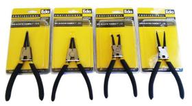 Jogo 4 Alicates 7" Extrator de Anéis EDA (curvo e reto externo - curvo e reto interno)