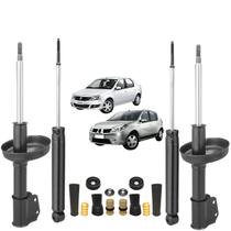 Jogo 4 Amortecedor Nakata + Kit Batente Original Renault Sandero 2007 A 2013 Jogo 4 Amortecedor Nakata + Kit Batente Original Renault Sandero 2007 A 2013