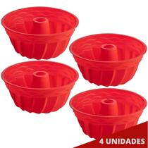 Jogo 4 Assadeiras 23,5cm Antiaderente Sortida Silicone