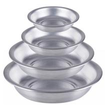 Jogo 4 bacias alumínio n25 n30 n35 n40