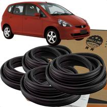 Jogo 4 Borracha de Porta Dianteiro Traseiro Fit 2003 a 2008