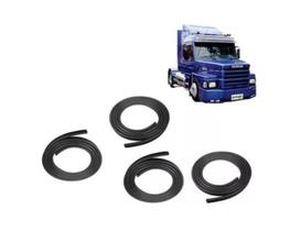 Jogo 4 Borrachas Porta Scania 112 113/142+canaletas/pestana