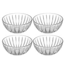 Jogo 4 Bowl De Cristal Ecológico Mini Tigela Cumbuca Transparente Wolff 100ml
