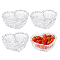 Jogo 4 Bowl de Vidro Porta Objetos Coração Balls Lyor 290ml