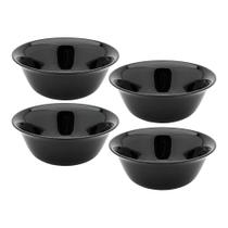 Jogo 4 Bowl Preto de Vidro Opalino Mini Tigela 12cm Sobremesa Molhos Porções Cereal Em Casa Tem Jogo 4 Bowl Preto de Vidro Opalino Mini Tigela 12cm Sobremesa Molhos Porções Cereal Em Casa Tem