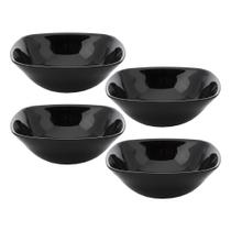 Jogo 4 Bowl Preto de Vidro Opalino Mini Tigela Quadrada 13,5cm Sobremesa Porções Cereal Em Casa Tem Jogo 4 Bowl Preto de Vidro Opalino Mini Tigela Quadrada 13,5cm Sobremesa Porções Cereal Em Casa Tem