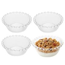 Jogo 4 Bowl Raso de Cristal para Sobremesa Doces Petiscos Borda de Coração Transparente Lyor 130ml Jogo 4 Bowl Raso de Cristal para Sobremesa Doces Petiscos Borda de Coração Transparente Lyor 130ml