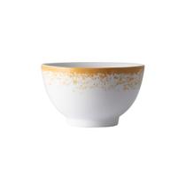 Jogo 4 Bowls 500ml Schmidt - Dec. Nevoa Mostarda - Branco