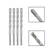 Jogo 4 Brocas SDS Plus 18x260 mm Aço Carbono Tungstênio