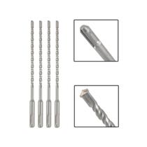 Jogo 4 Brocas SDS Plus 8x210 mm Aço Carbono Tungstênio