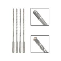 Jogo 4 Brocas Sds Plus 8X310 Mm Aço Carbono Tungstênio Jogo 4 Brocas Sds Plus 8X310 Mm Aço Carbono Tungstênio