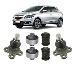 Jogo 4 Bucha C/ 2 Pivô Bandeja Dianteira Onix 2016 2017 2018