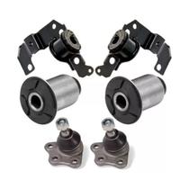 Jogo 4 Buchas Bandeja + 2 Pivôs Fiat Palio Fire (2001-...)