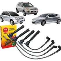 Jogo 4 Cabos de Velas de Ignição Original NGK SCN08 i30 2.0 16v 2008 a 2012 Tucson 2.0 16V 2004 a 2019 Sportage 2004 a 2010 Jogo 4 Cabos de Velas de Ignição Original NGK SCN08 i30 2.0 16v 2008 a 2012 Tucson 2.0 16V 2004 a 2019 Sportage 2004 a 2010