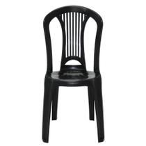 Jogo 4 Cadeiras Bistrô Tramontina Atlântida em Polipropileno Preto