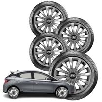 Jogo 4 Calota Aro 13 Silver Hb20 Tucson Hb20s Jogo 4 Calota Aro 13 Silver Hb20 Tucson Hb20s