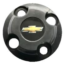 Jogo 4 Calota Centro Roda Miolo Chevrolet GM 4 Furos Emblema