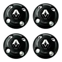 Jogo 4 Calota Centro Roda Renault Logan Sandero Kangoo Clio