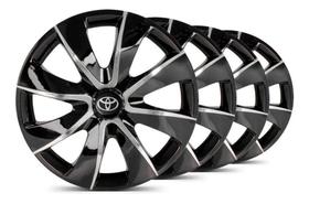 Jogo 4 Calota Elitte 4412 Prime Aro 14 Black Silver