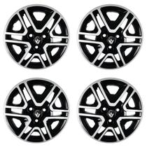 Jogo 4 Calota Esportiva 14 Preto e Prata Kwid 2018 2019 2020 Jogo 4 Calota Esportiva 14 Preto e Prata Kwid 2018 2019 2020